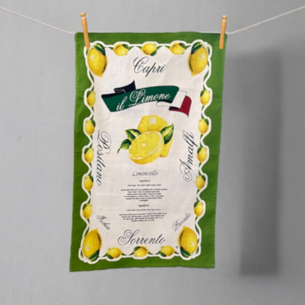 Maresca Goffredo Capri Limoncello Recipe Kitchen Towel